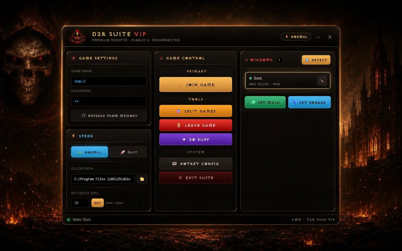 Suite VIP with its memory-assisted features open